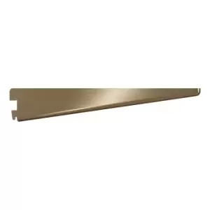 Image of Rothley Twin Slot Shelving Kit In Antique Brass 8" Brackets And 48" Uprights