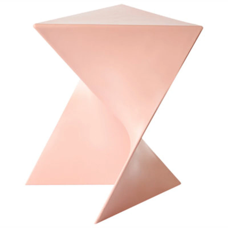 Image of Beliani Minimalist Side Table Pecos Pastel Pink