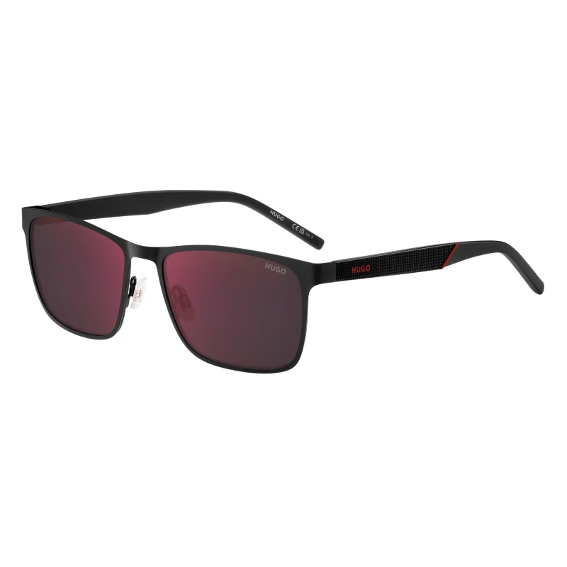 Image of Hugo Rectangular Matte Black male 57 cm