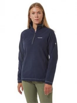 image of Craghoppers Miska Half Zip Fleece Top - Navy, Size 8, Women