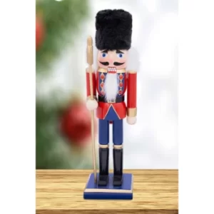 image of 30cm Vintage Style Wooden Nutcracker