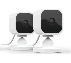 Image of Amazon Blink Mini Full HD 1080p WiFi Plug-In Security Camera - 2 Cameras, White
