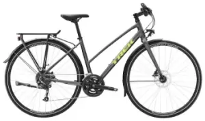 Image of 2023 Trek FX 2 Disc Equipped Stagger Hybrid Bike in Satin Lithium Grey