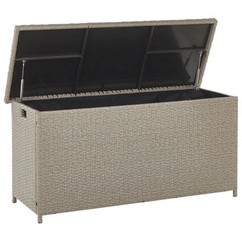 Image of Beliani Storage Box Modena 126cm 46cm Taupe