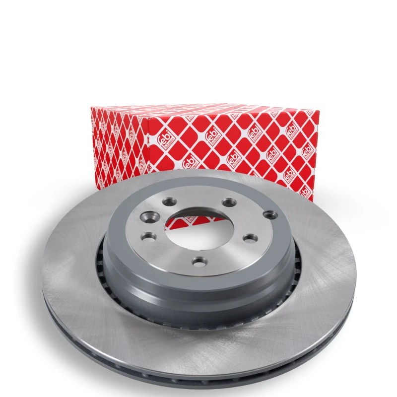 Image of FEBI BILSTEIN 170106 Brake disc Rear Axle, internally vented, Coated Brake Disc (82)