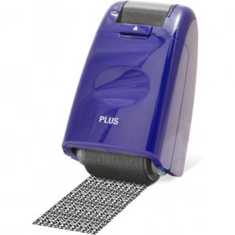 Image of Plus by Pentel Plus By Pentel Guard Your ID Camouflage Roller Stamp Blue With Black Ink 38094 38094