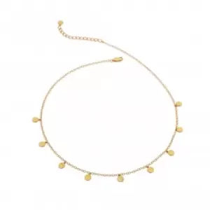 image of 18ct Gold Plated Sterling Silver Lunar Necklace DN149