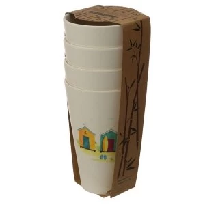 image of Bamboo Composite Beach Hut Cup Set of 4