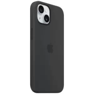 Image of Apple iPhone 15 Black Silicone Case with MagSafe