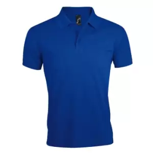 Image of SOLs Mens Prime Pique Plain Short Sleeve Polo Shirt (3XL) (Royal Blue)