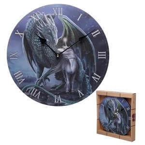 image of Dragon & Unicorn Protector Magick Lisa Parker Wall Clock