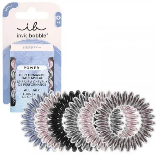 image of Invisibobble Power Be Visible Performance Hair Spiral 6 pcs.