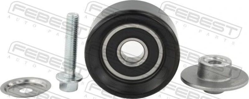 Image of Deflection / guide pulley, V-ribbed belt FEBEST 1287-D4HE