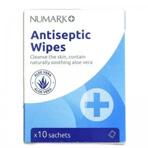 Image of NUMARK Antiseptic Wipes 10 Sachets