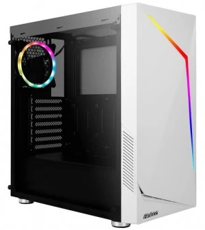 Image of Antec NX300 White Tempered Glass ARGB Mid Tower PC Gaming Case