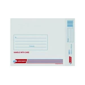 Image of GoSecure Bubble Lined Envelope Size 5 220x265mm White Pack of 20