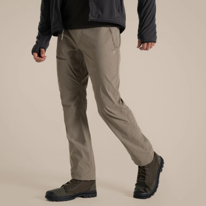 Image of Craghoppers Craghoppers Men NosiLife Pro Insect-Repellent Lightweight Stretch Trouser in Beige Size: 34R Beige 34R Male 5063260002387