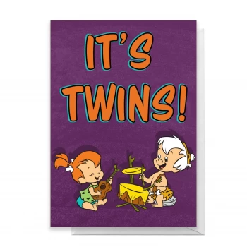 Image of Flintstones It's Twins Greetings Card - Giant Card