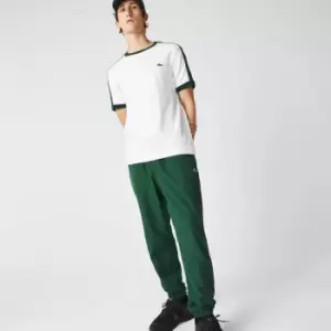 image of Lacoste Mens Regular Fit Water-Repellent Taffeta Trackpants Size 3 - S Green