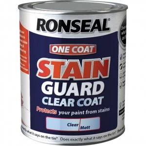 image of Ronseal Stain Guard Clear Matt 2.5l