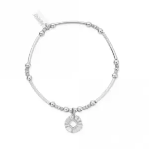 Image of Silver Moon Wave Bracelet SBMNFB3340