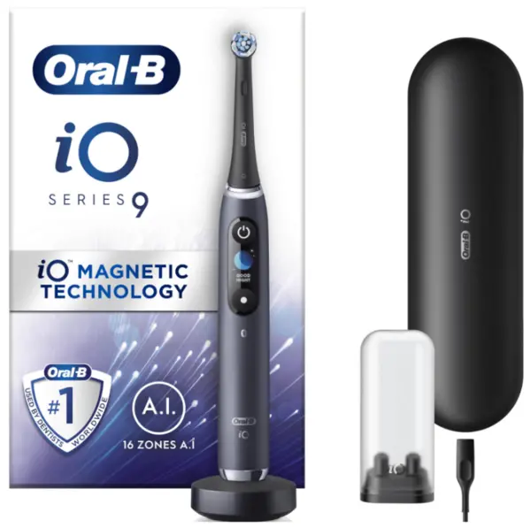 Image of Oral B iO 9 Black Electric Toothbrush
