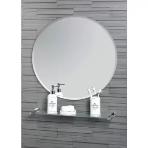 Image of Fitzrovia Round Mirror 60cm Dia - Chrome