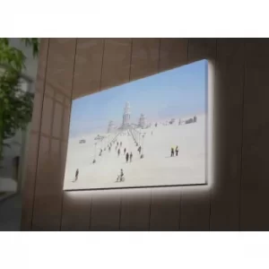 Image of 4570DACTBURN-008 Multicolor Decorative LED Lighted Canvas Painting