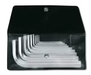 Image of Beta Tools 96 /B10 10pc Offset Hexagon Key Set in Wallet Chrome-plated 000960380
