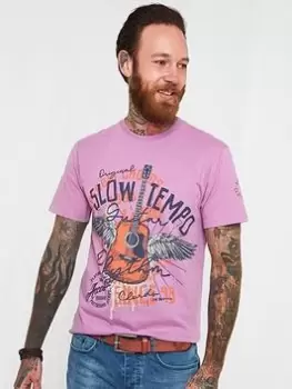 Image of Joe Browns Slow Tempo Tee - Purple, Purple, Size 2XL, Men