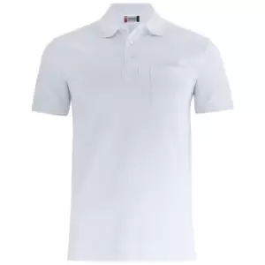 Image of Clique Unisex Adult Basic Polo Shirt (S) (White)
