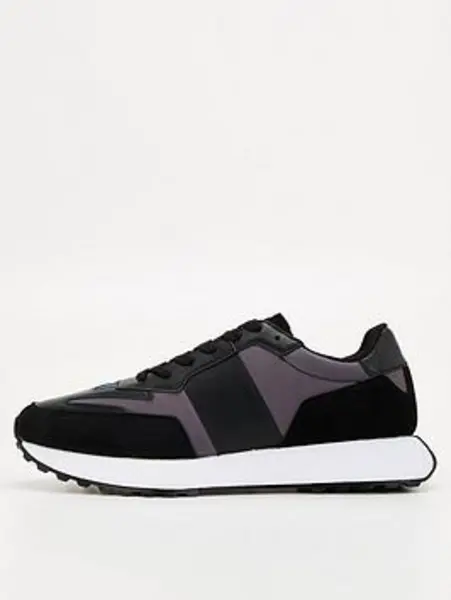 Image of Calvin Klein Logo Sole Trainers - Size 8