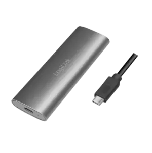 image of LogiLink USB 3.2 Gen 2x1 SSD Enclosure USB-C to PCIe NVMe/SATA