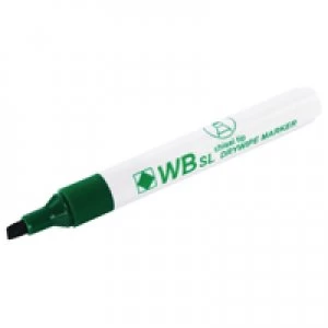 image of Nice Price Green Chisel Tip Whiteboard Marker Pack of 10 WX26009