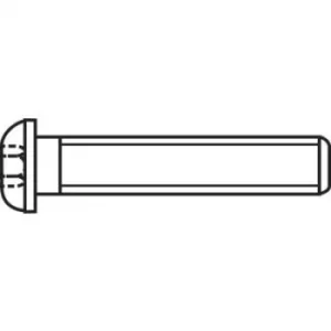 Image of TOOLCRAFT 839791 Fillister head screws M3 8mm Hex socket (Allen) ISO 7380 Stainless steel A2 100 pc(s)