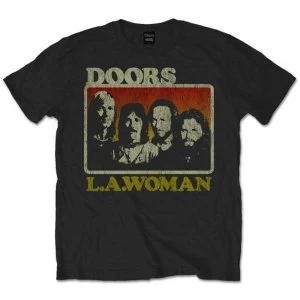 Image of The Doors - LA Woman Unisex XX-Large T-Shirt - Black