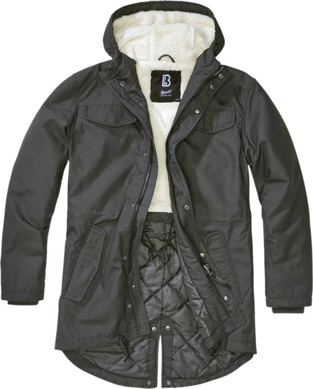 Image of Brandit Marsh Lake Jacket, black-grey, Size S for Men