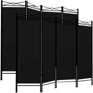 Image of Room Devider Lucca 2Pcs Set Black 4 Panels