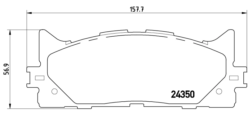 Image of BREMBO Brake pad set BREMBO P 83 117X