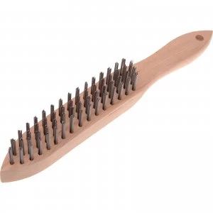 image of Faithfull Heavy Duty Scratch Wire Brush 4 Rows