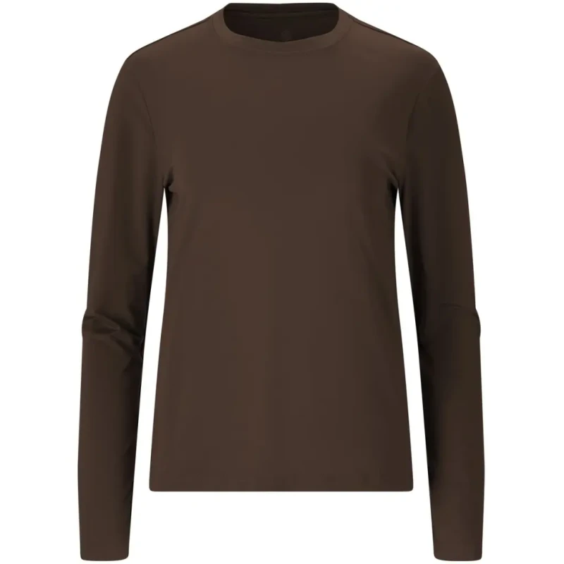 Image of Athlecia Womens long sleeve T-Shirt Athlecia Almi V2 Marron Female 34
