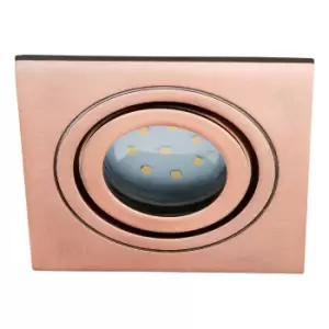 Image of Spa Cali Square Tiltable Downlight Brushed Copper