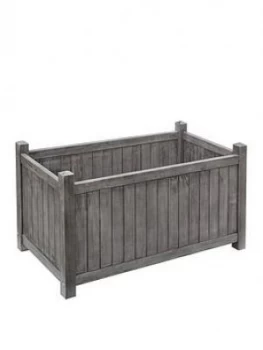 Image of Rowlinson Alderley Grey Rectangular Planter