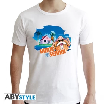 Image of Dragon Ball - Dbz/ Master Roshi Mens Large T-Shirt - White