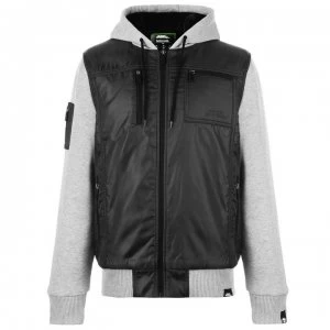 Image of No Fear Lined Zip Jacket Mens - Charcoal