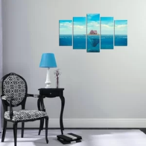 Image of 5MX-90 Multicolor Decorative MDF Painting (5 Pieces)