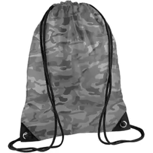 image of Premium Gymsac Water Resistant Bag (11 Litres) (One Size) (Arctic Camo) - Bagbase