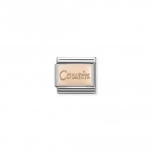 Image of Nomination Composable Classic Engraved Gold Cousin Link 430108/15