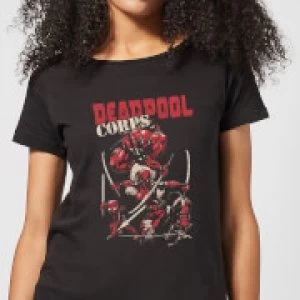 Marvel Deadpool Family Corps Womens T-Shirt - Black - 5XL