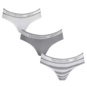 Image of Reebok 3 Pack Bona Briefs Womens - Grey